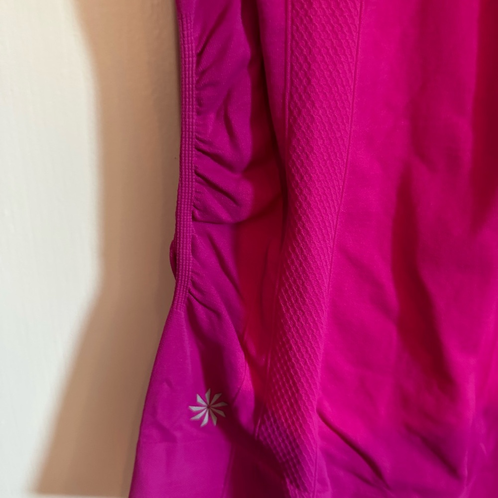 ATHLETA RACERBACK TANK WITH RUCHED SIDES size small - Picture 6 of 6